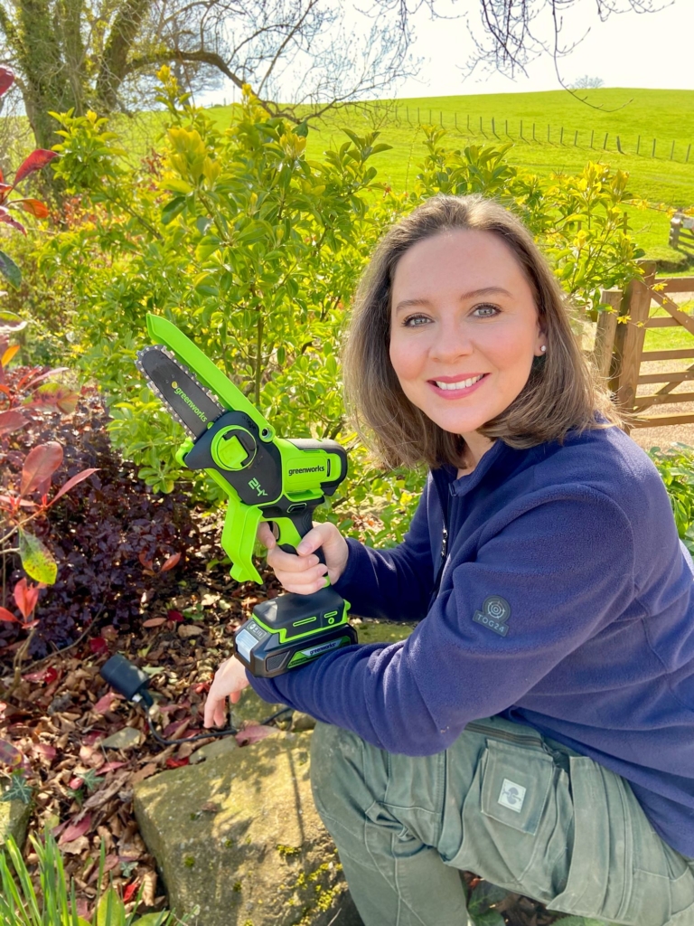 Make light work of tough garden jobs with new Greenworks 24V Mini Chainsaw 
