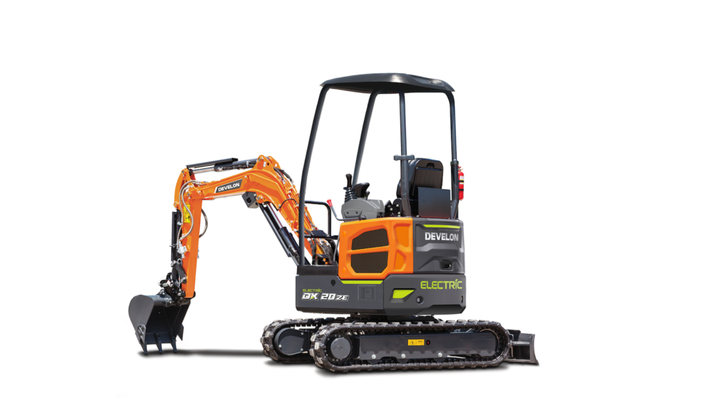 DEVELON Launches Updated Electric-Powered Mini-Excavator 