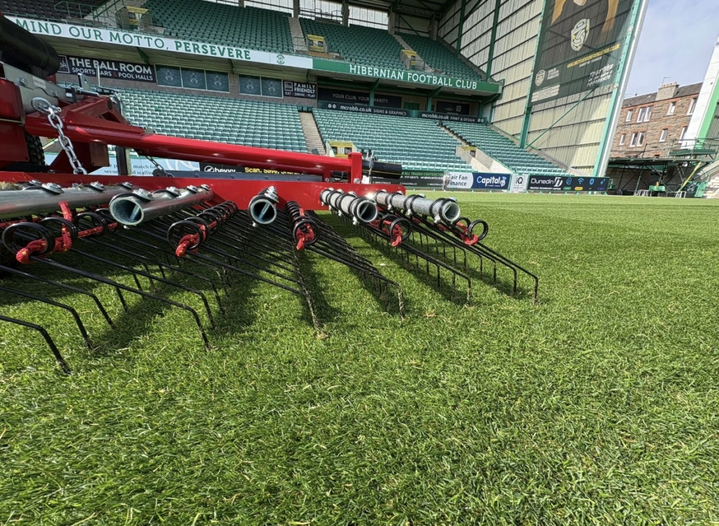 Hibernian FC Invests in Redexim Verti-Rake