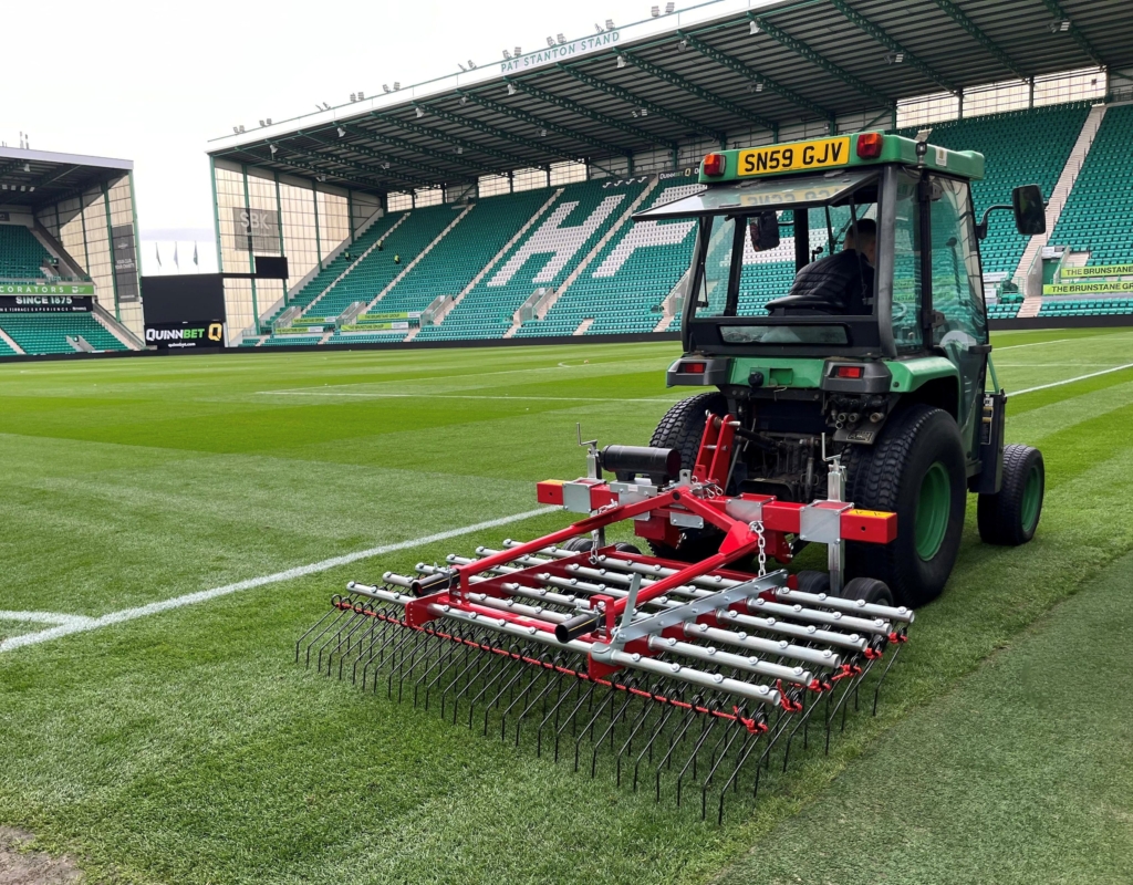 Hibernian FC Invests in Redexim Verti-Rake