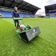 The Dennis G860 has ‘everything you need’ in a cylinder mower according to Kieron Jennings – Head Groundsman at Oxford United FC