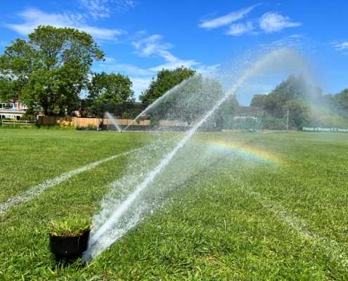 Bromley Cricket Club recently raised enough funds to purchase a much-needed new Hunter Irrigation system from KAR UK.