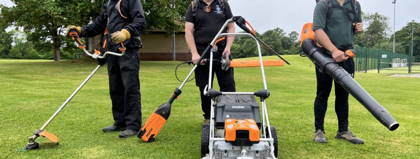 Iain Ellis, Head Groundsman at Hutchesons’ Grammar School, has highlighted the many benefits of using a range of Pellenc battery-powered equipment.