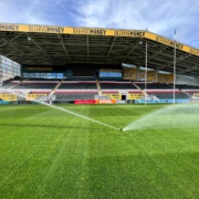 A newly installed Hunter irrigation system, supplied by KAR UK, is part of a long-term plan to help futureproof Leicester Tigers’ Mattioli Woods Welford Road Stadium.