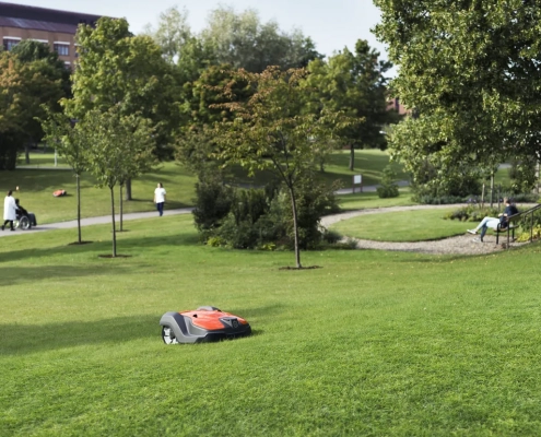 Husqvarna unveils new virtual boundary robotic mower with systematic cutting