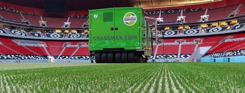 19 World Cup games and 38 training sessions in Qatar are being played on GrassMax hybrid grass NextGen technology.