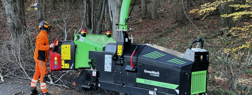 EVO 205D SAFE-Trak expands GreenMech fleet for Woodworks Tree Surgery