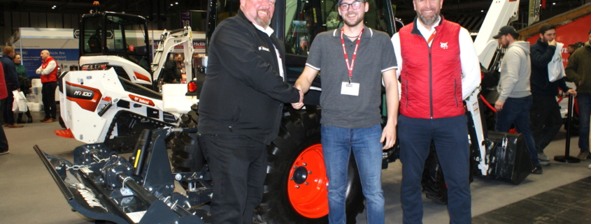 L to r - Richard Young, TVE; Anthony Atkinson and Alastair Jones, Bobcat