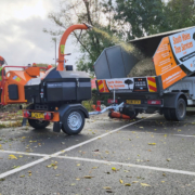 New GreenMech QuadChip turns more than just heads in corporate colours of South Wales Tree Services