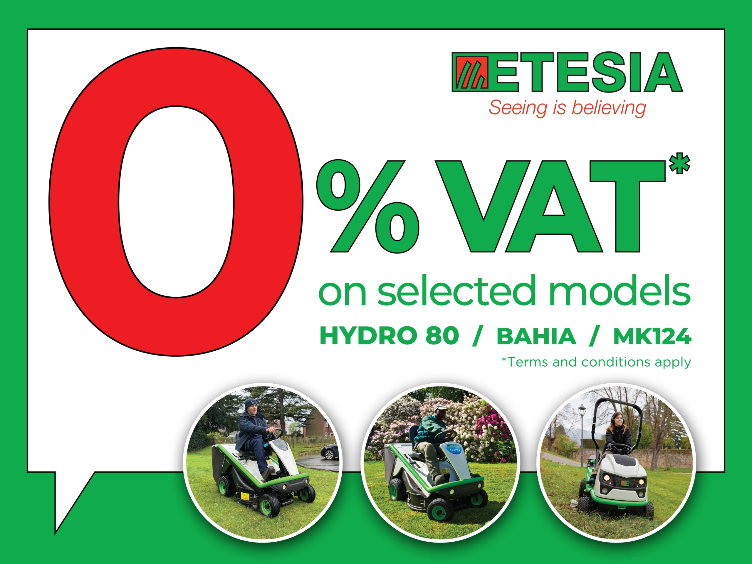 Etesia UK Announces Exclusive 0% VAT Offer