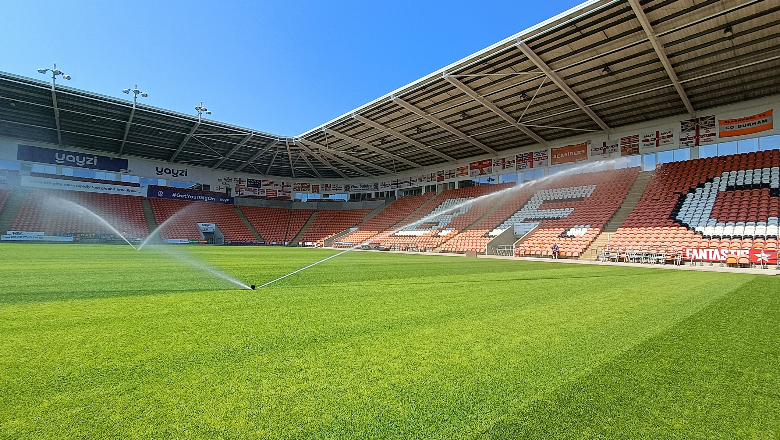 Hunter Irrigation Delivers Turf Excellence for Blackpool FC