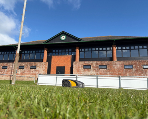 STIGA Robot Mowers Scrum Down at Dorchester RFC