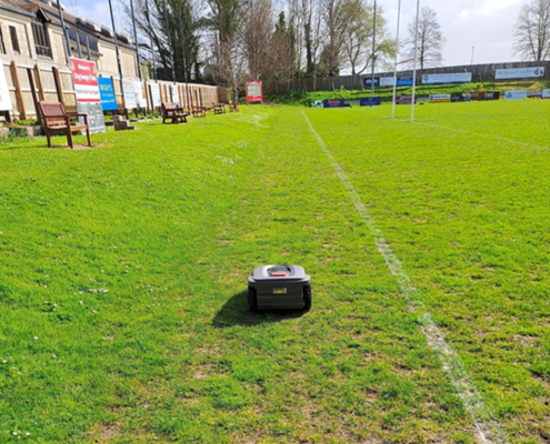 STIGA Robot Mowers Bed Down At Bideford RFC