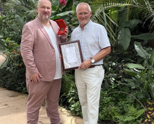 Ian Drummond honoured by RHS for 40 years in horticulture